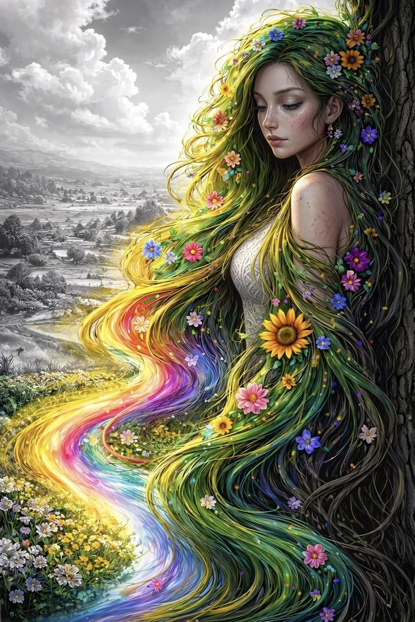Diamond painting Abrazo de Oriana · Colección NEDEKA