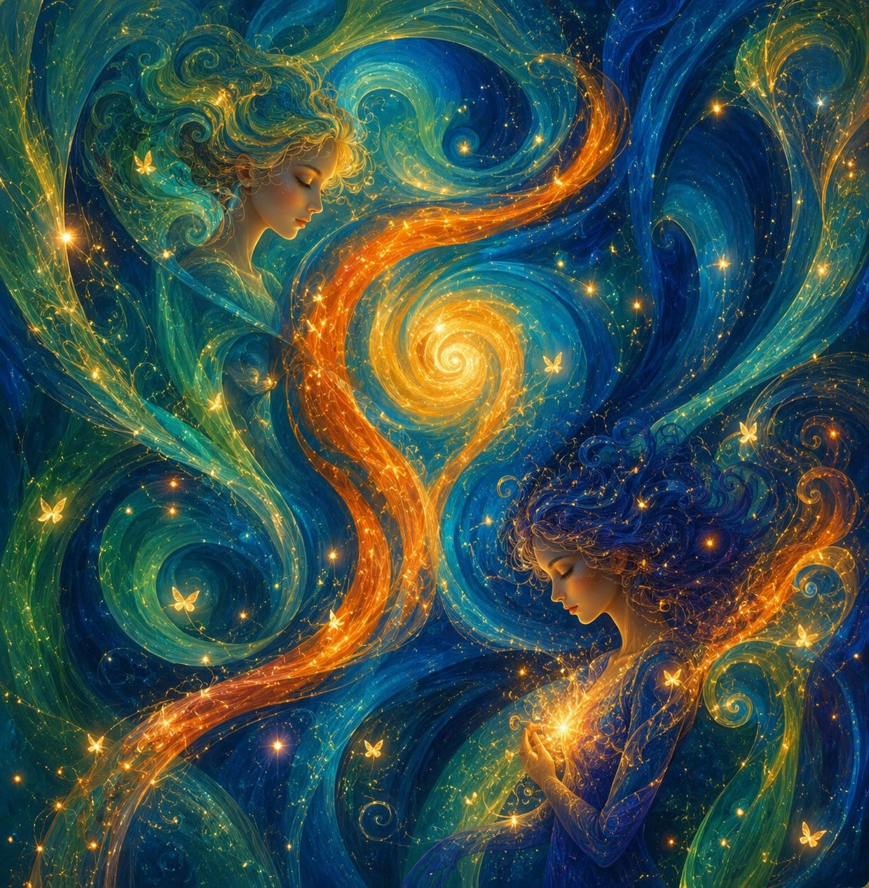 Diamond painting esencia de luz Lady Aura Art