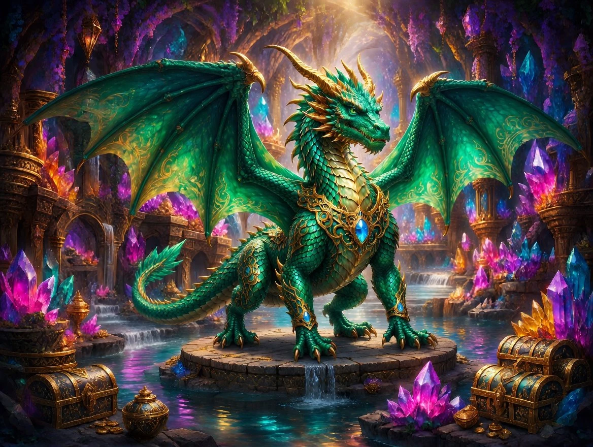 Diamond painting El Guardián Esmeralda Lady Aura Art