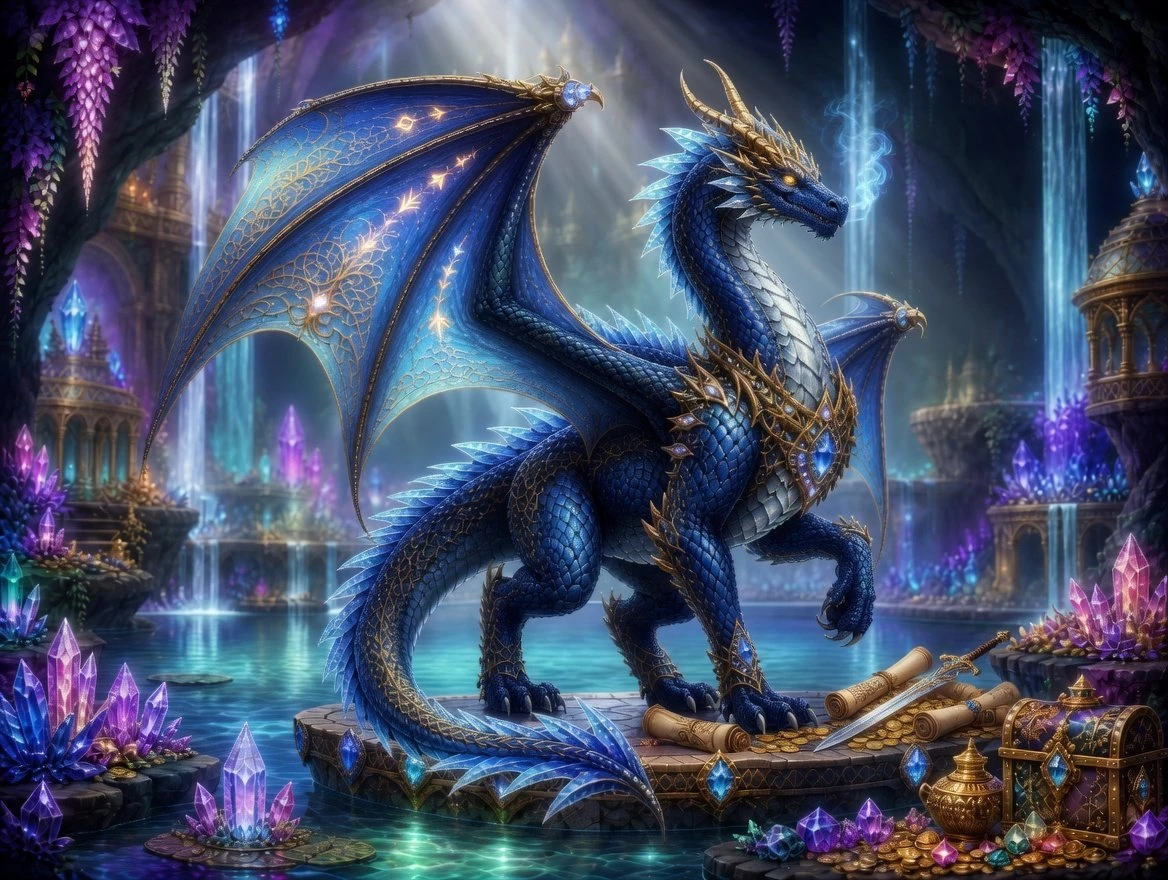 Diamond painting El Guardián Zafiro Lady Aura Art