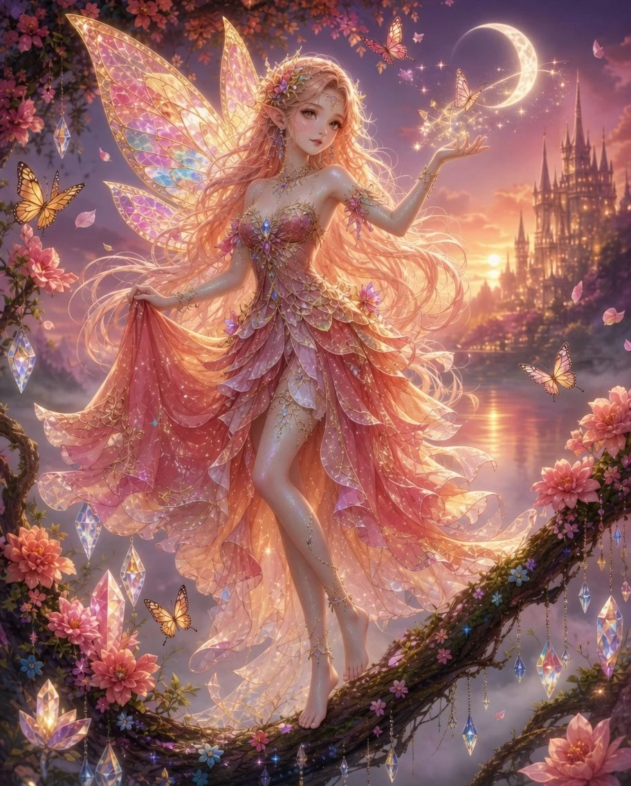 Diamond painting hada primavera nocturna Lady Aura Art