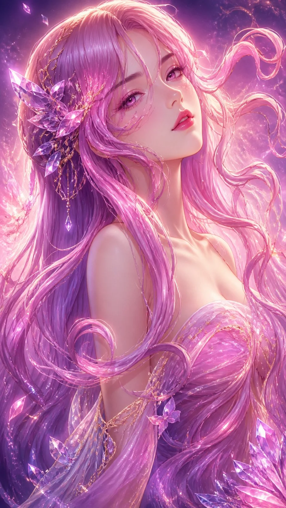 Diamond painting mística serena Lady Aura Art