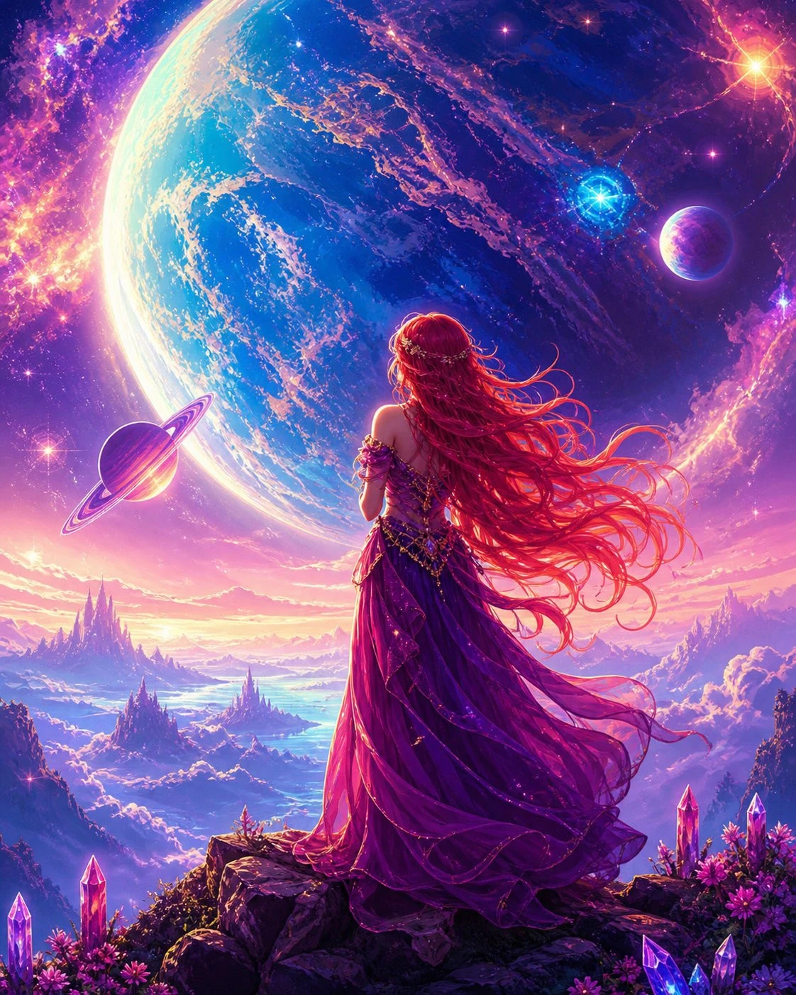 Diamond painting mundo mágico Lady Aura Art
