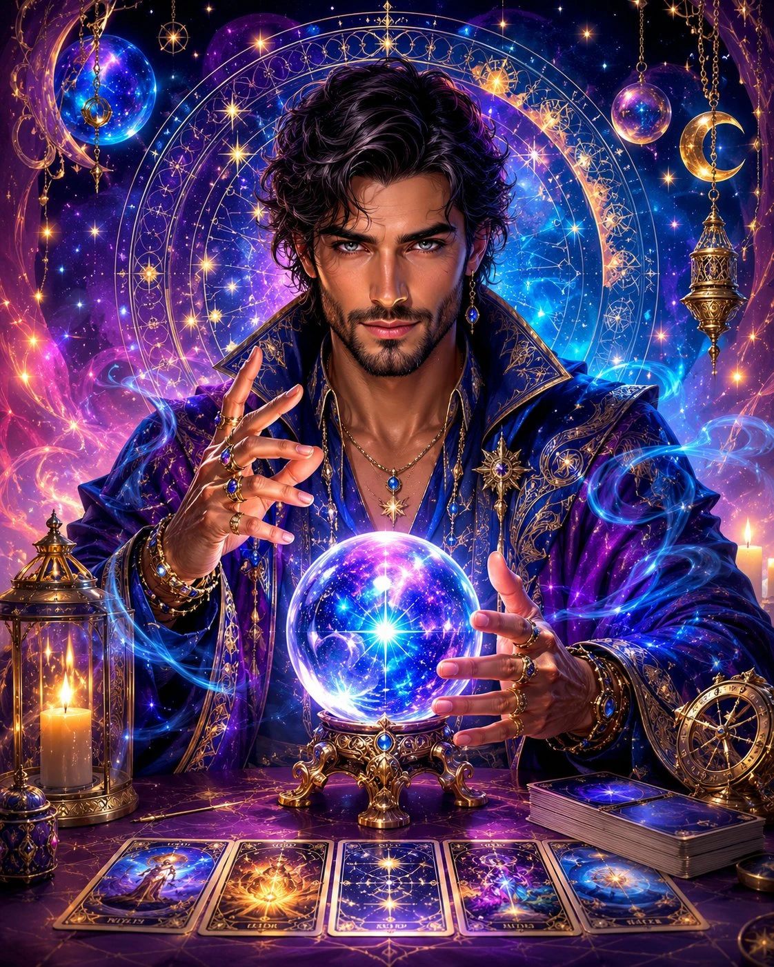 Diamond painting oráculo del zodiaco Lady Aura Art