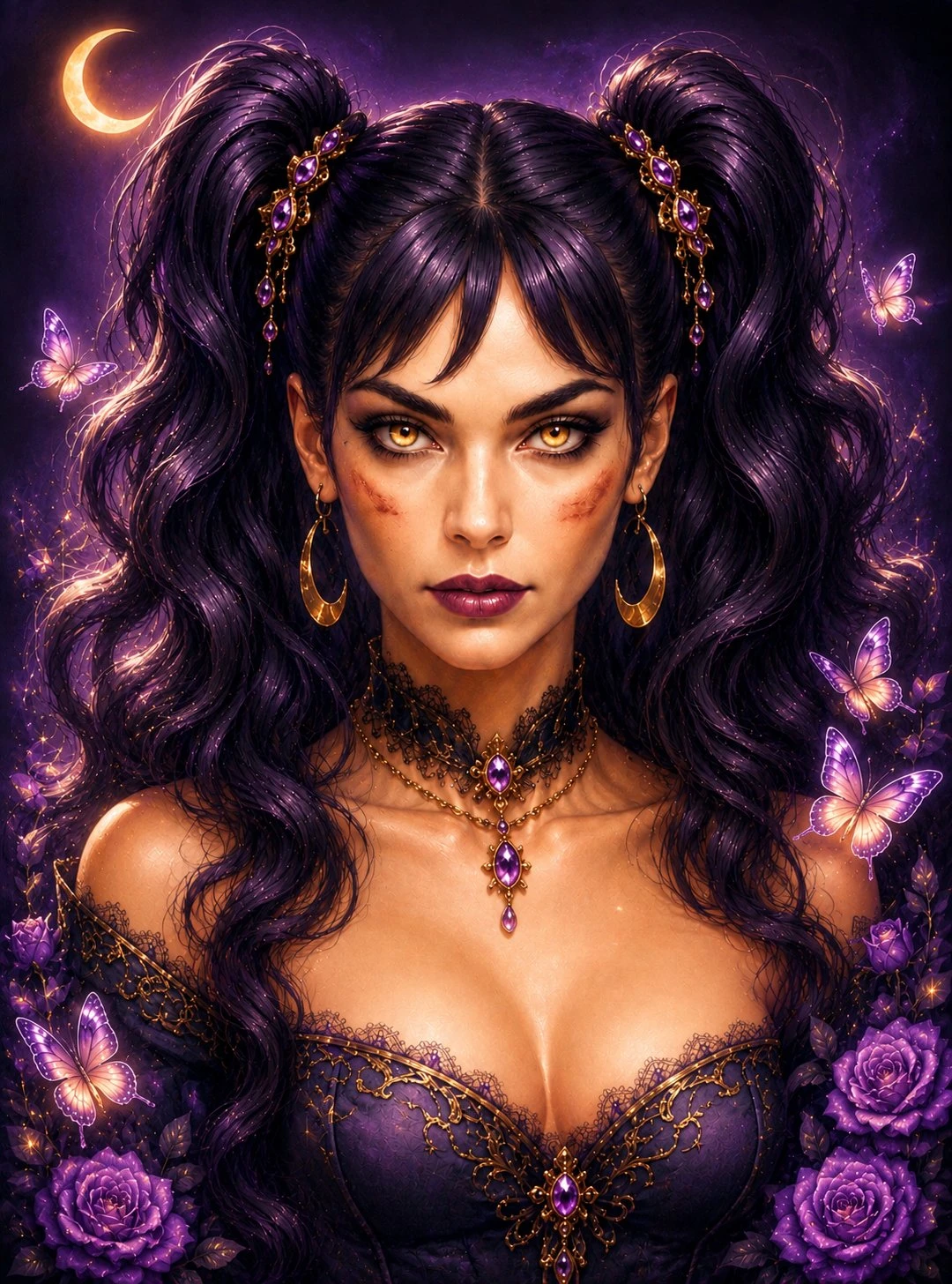 Diamond painting reina eclipse Lady Aura Art