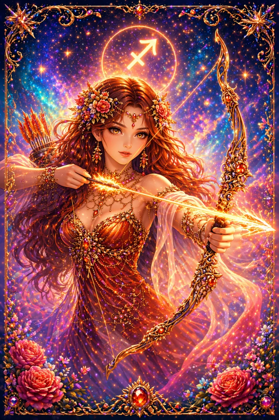 Sagitario – diamond painting diosa zodiacal Lady Aura